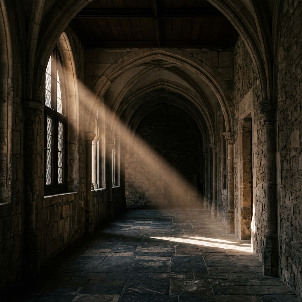 Cinematic beam of light representing the Rayyara filter process