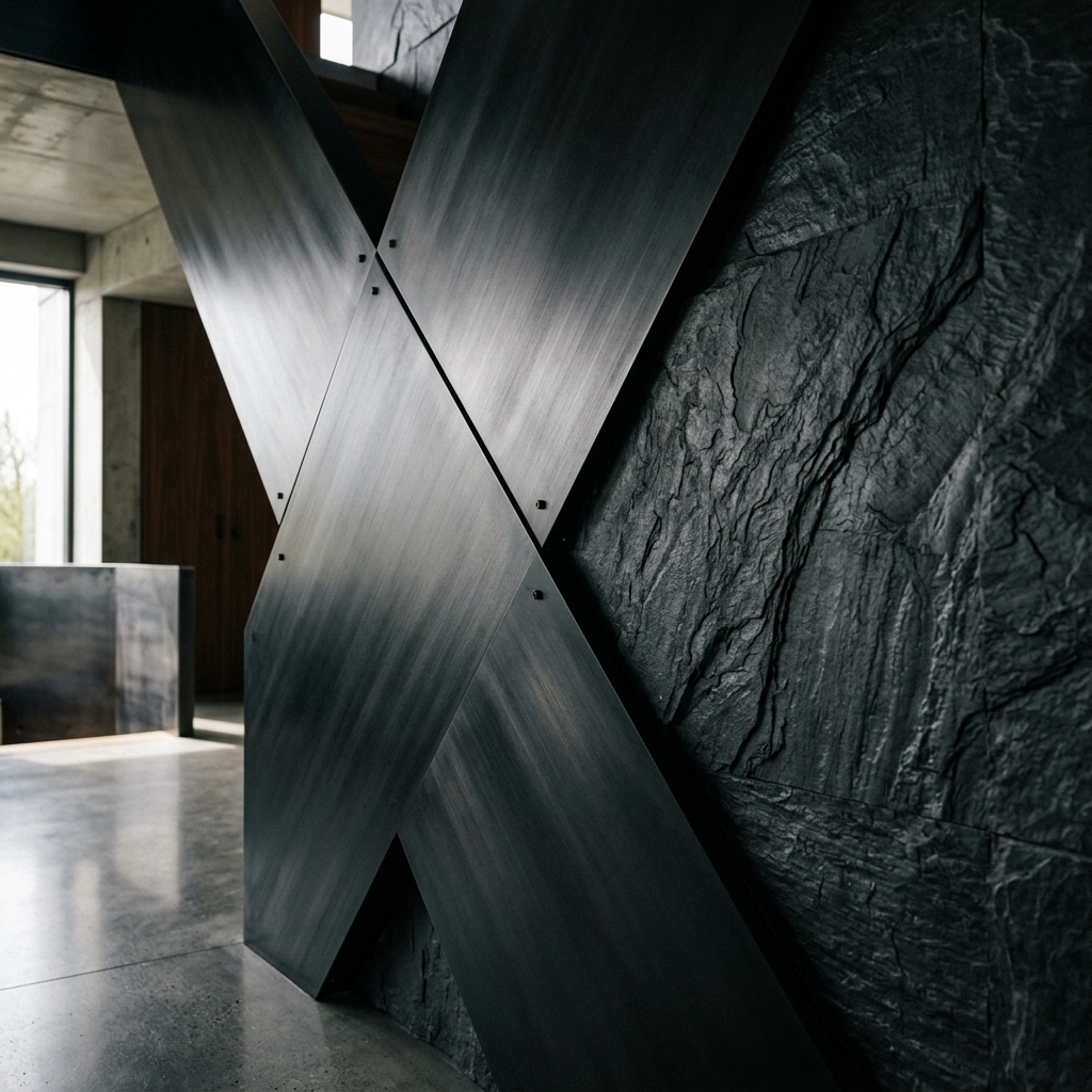 Rayyara dark polished metal texture for annual editions